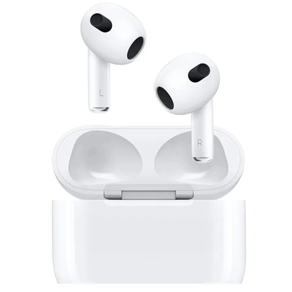Căști Apple AirPods 3 In-Ear, Microfon, Carcasă cu încărcare Wireless, Alb