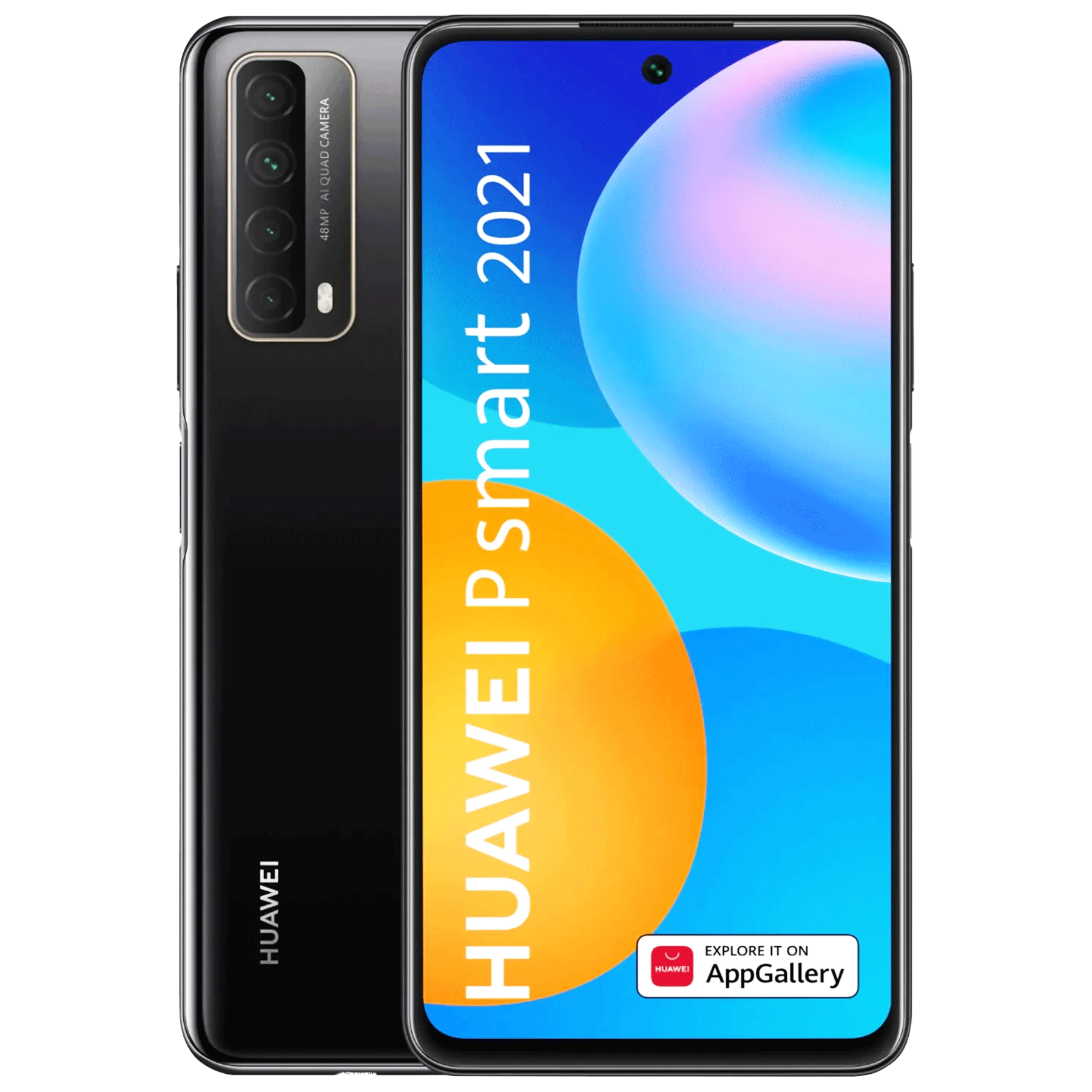 Telefon mobil Huawei P Smart 2021, Dual SIM 128GB, Midnight Black B