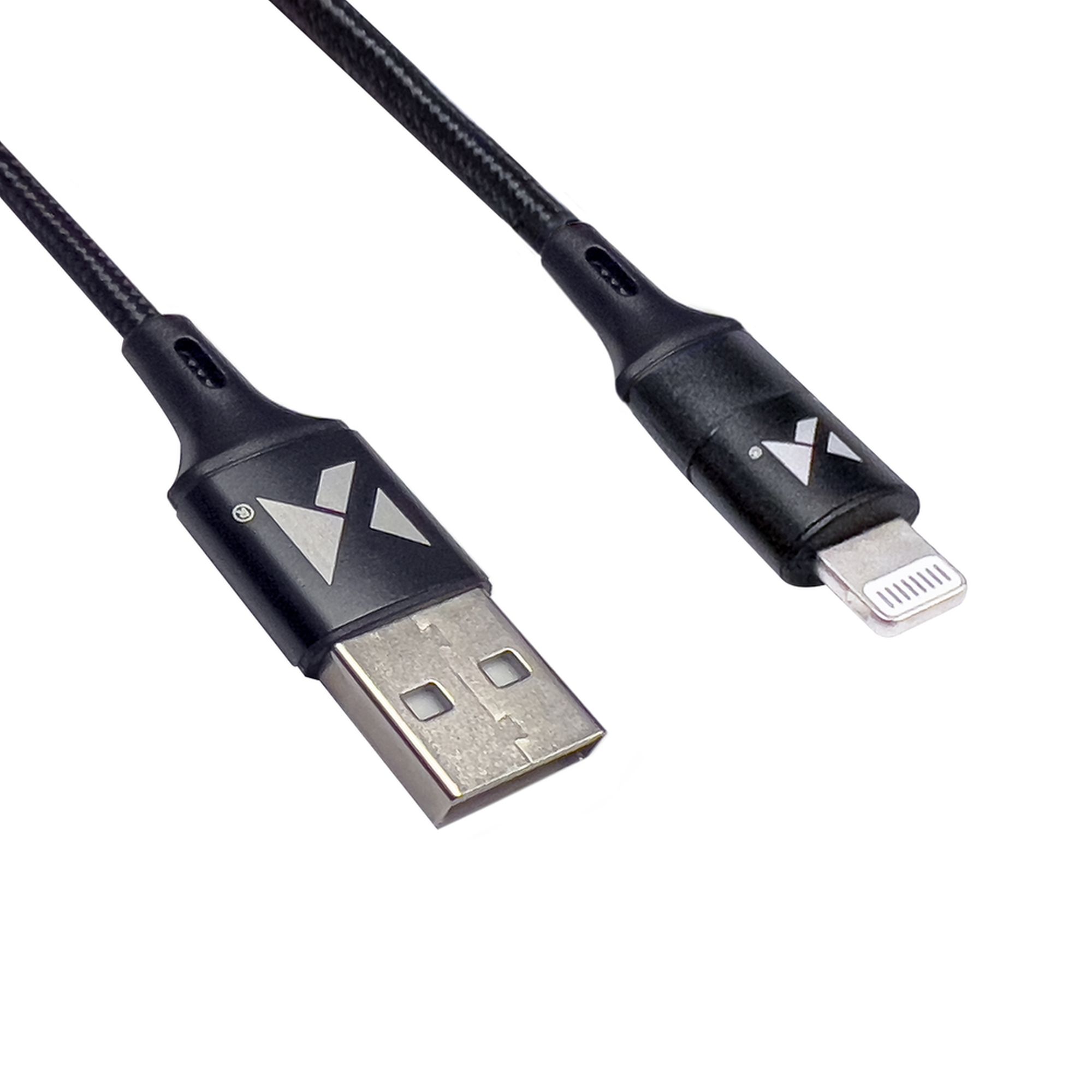 Cablu de date Wozinsky, USB – Lightning, 2.4A, 1 m, Negru