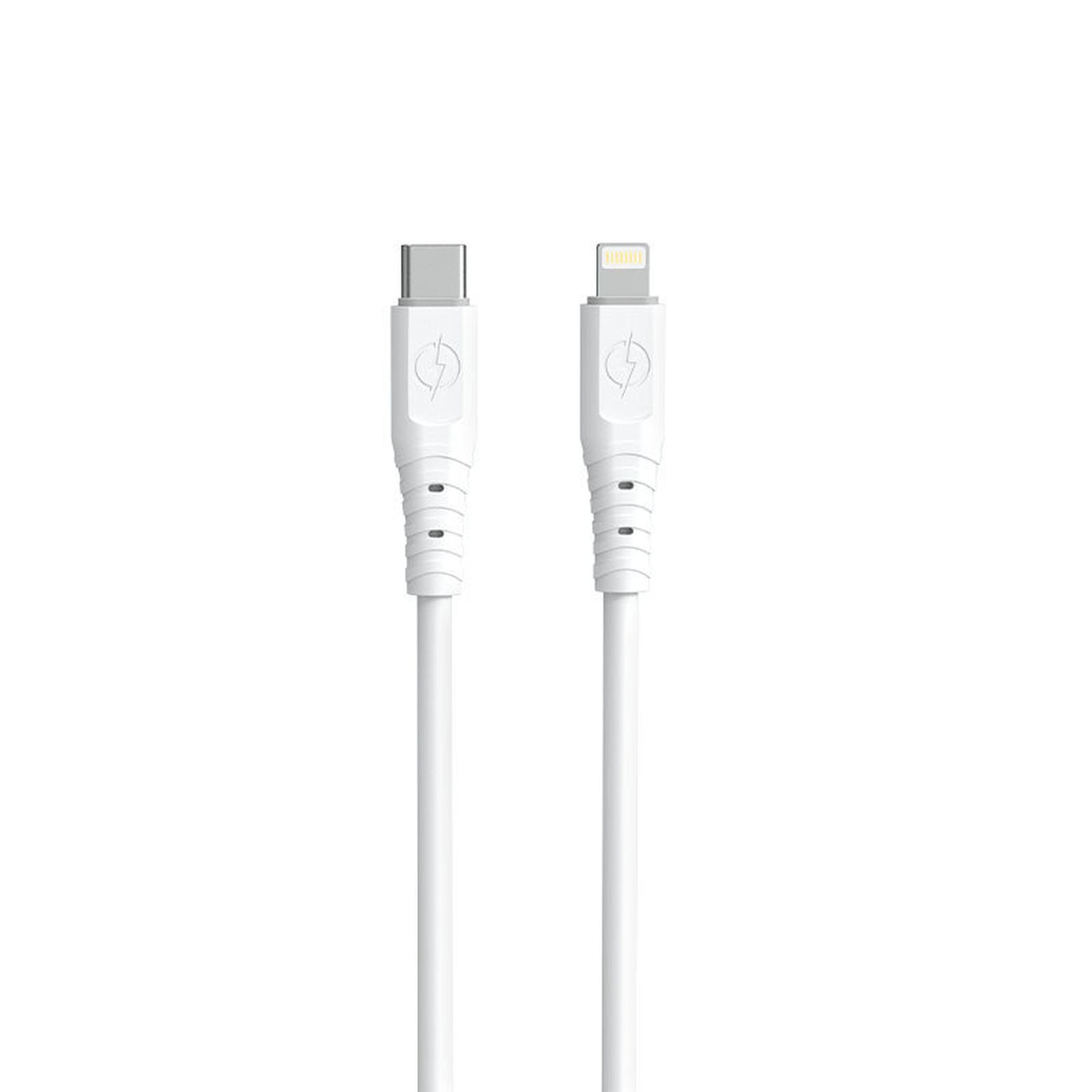 Cablu de dateDudao USB Type-C – Lightning 6A 65W, Alb