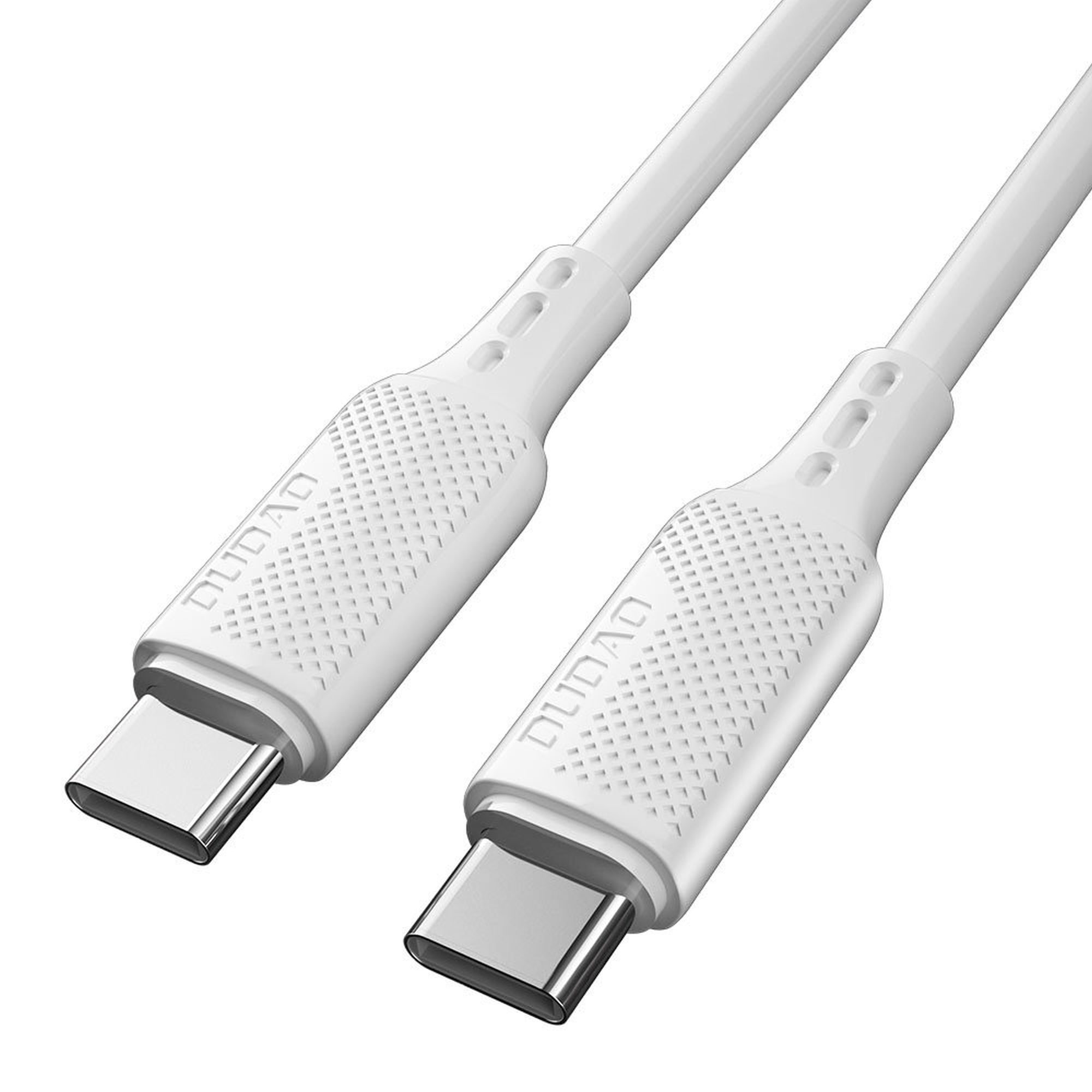 Cablu de date Dudao USB – Type-C pentru incarcare si transfer de date 100W, 1m, Alb