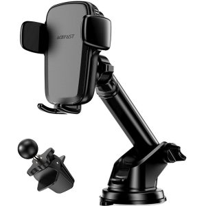 suport telefon auto incarcator wireless negru acefast