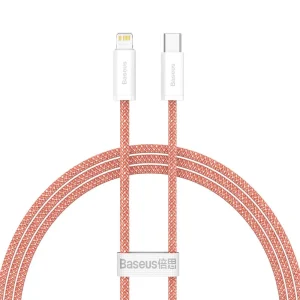 cablu de date de incarcare rapida type c lightning portocaliu klap ro