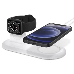 incarcator wireless spigen magfit duo alb klap ro