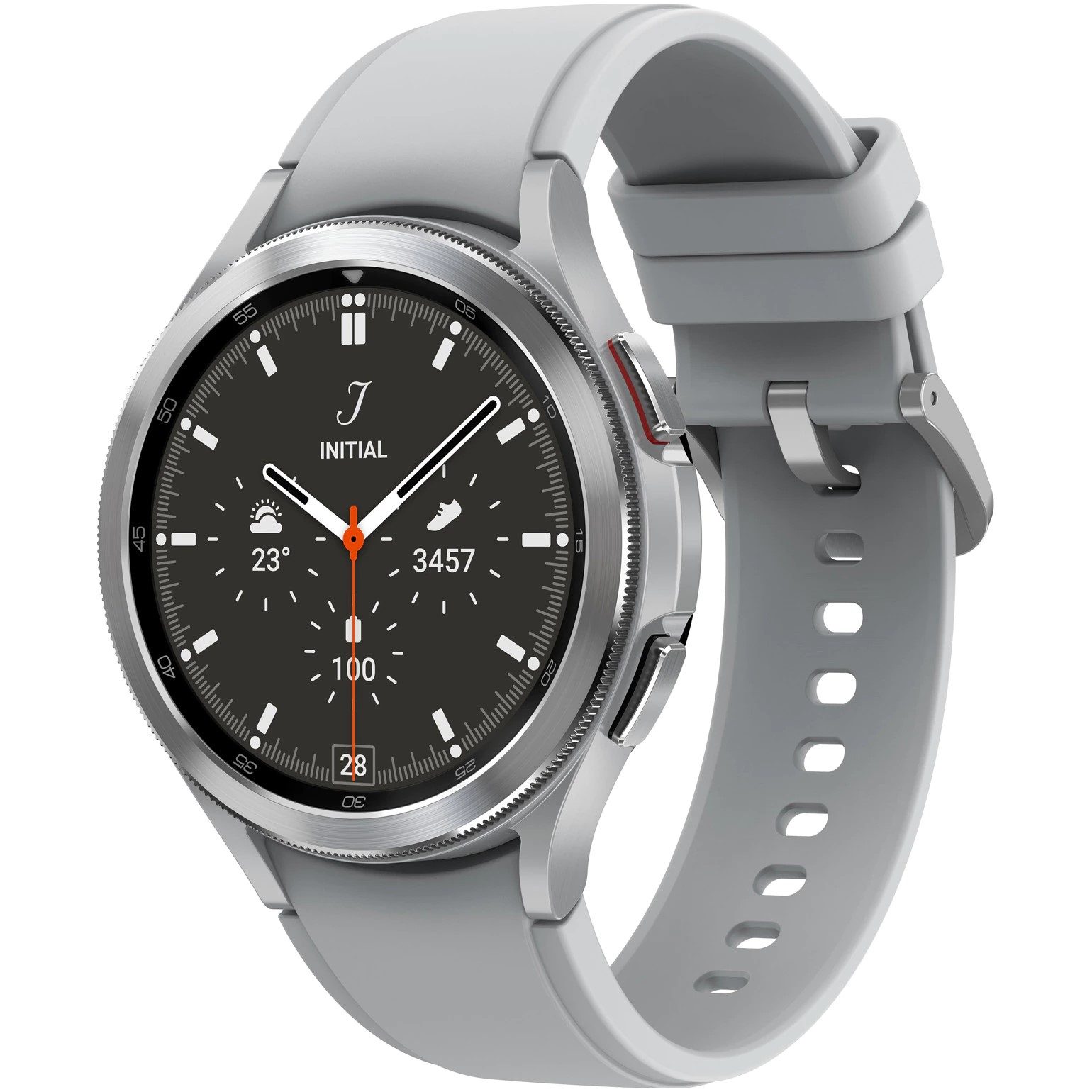 Ceas Smartwatch Samsung Galaxy Watch 4 Classic LTE 4G R895 46mm Silver A+