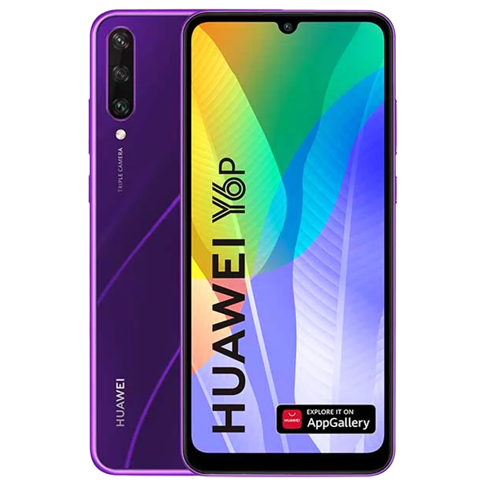 Telefon mobil Huawei Y6p, Dual SIM 64GB, Phantom Purple
