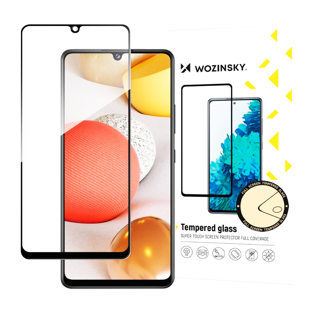 Folie Sticlă Wozinsky pentru Samsung Galaxy A42 5G, Transparent/Negru