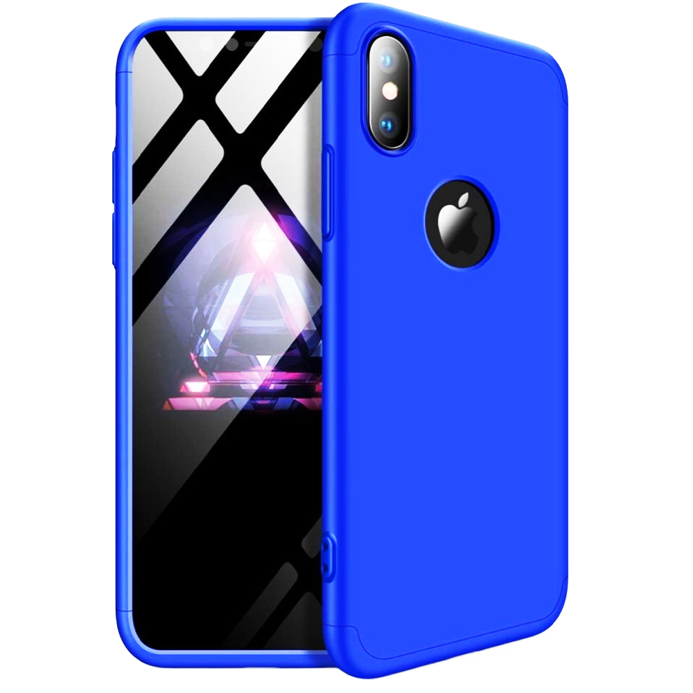 Husa de protectie 360, GKK, pentru iPhone XS Max, Albastru