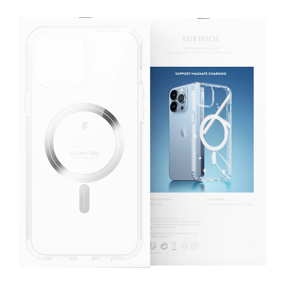 Husa magnetica Dux Ducis MagSafe pentru iPhone 12 Pro / iPhone 12, Transparent