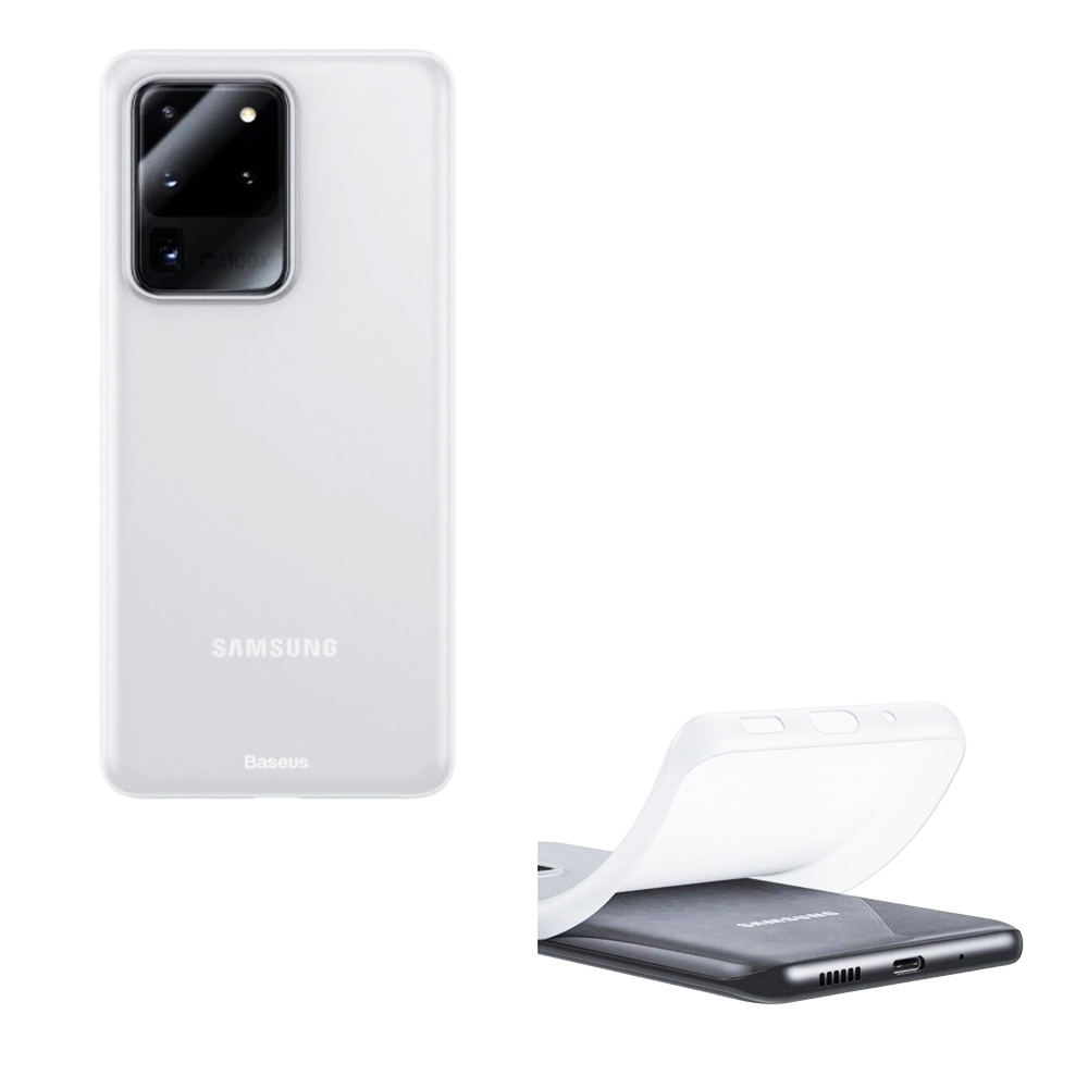 Husa de protectie Baseus Wing pentru Samsung Galaxy S20 Ultra, Transparenta Matte