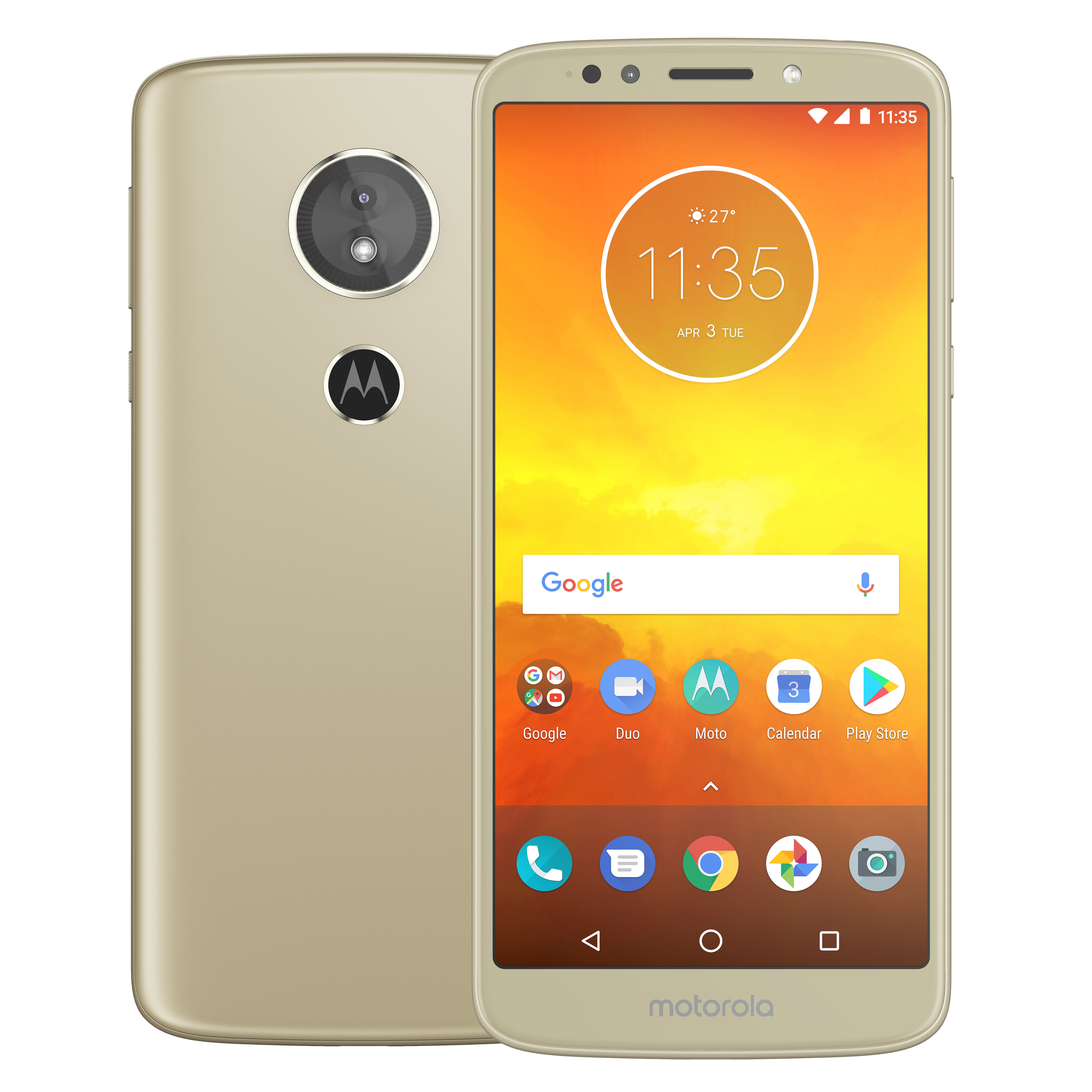 Telefon mobil Motorola Moto E5 16GB Dual SIM, Fine Gold
