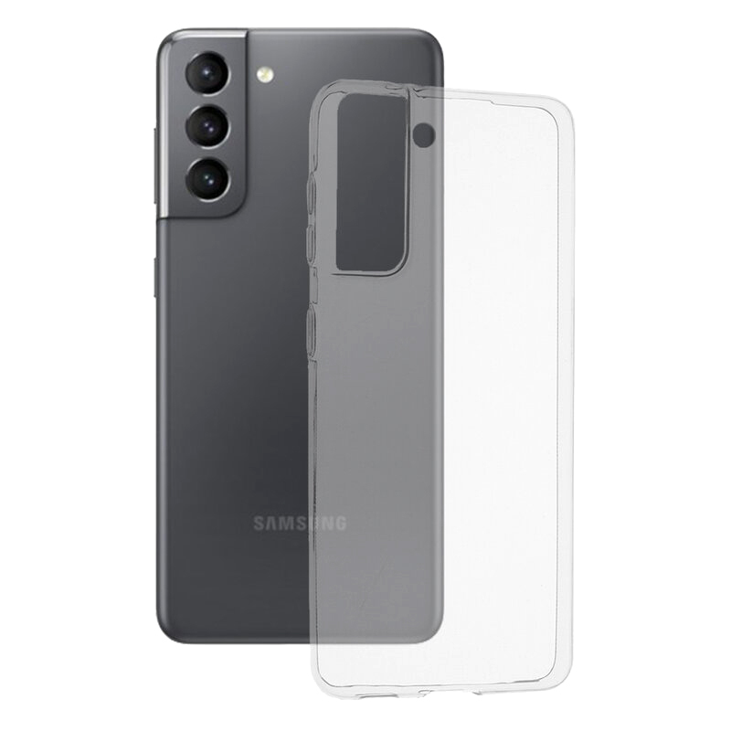 Husă Ultra Clear compatibilă cu Samsung Galaxy S21 FE 0,5 mm, Transparentă