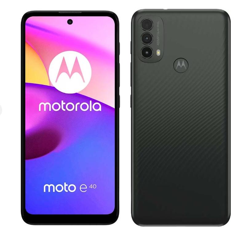 Telefon mobil Motorola Moto E40 64GB 4G Dual SIM, Carbon Gray
