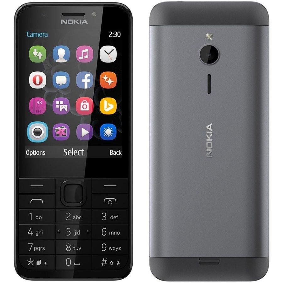 Telefon mobil Nokia 230 2G 16MB Single SIM, Dark Silver