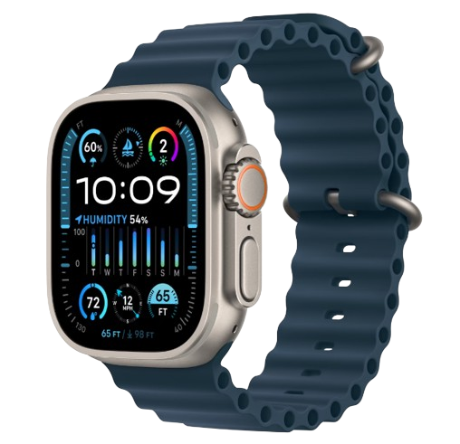 Apple Watch Ultra 2, GPS, Cellular, Carcasă Titanium 49mm, Blue Ocean Band