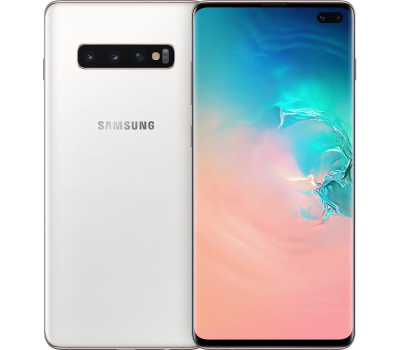 Telefon mobil Samsung Galaxy S10 Plus 1TB Dual SIM, Ceramic White