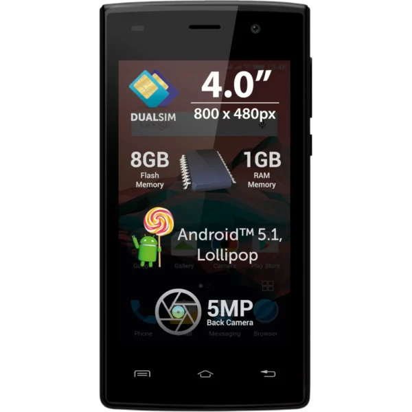Allview a5 ready black Klap ro