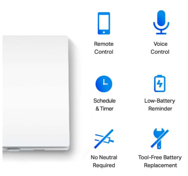 intrerupator smart tplink tapo s alb klap