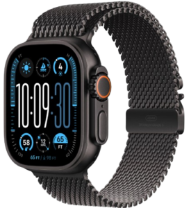 apple watch ultra milanese blacktitanium black klap